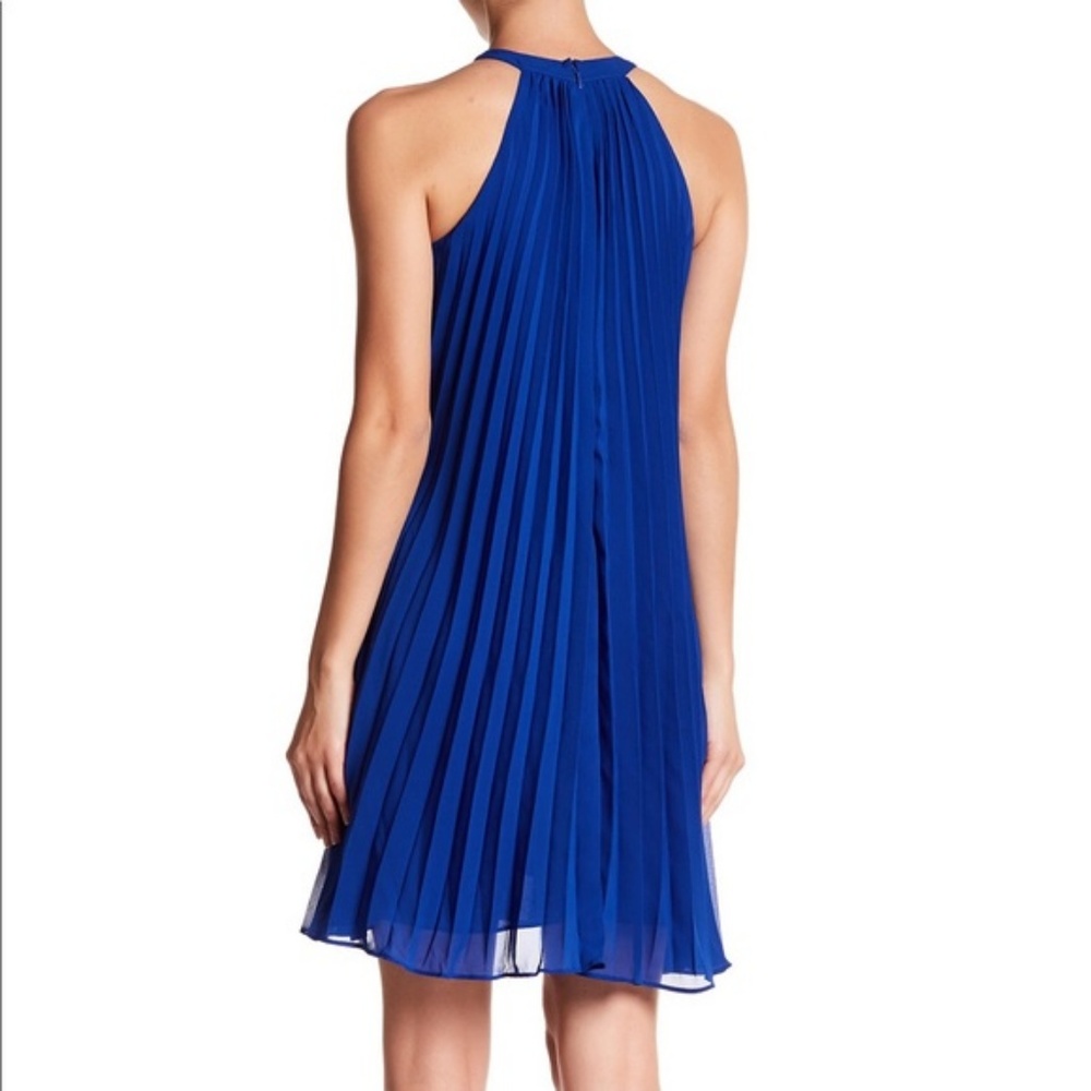 Betsey Johnson Royal Chiffon Dress - Picture 2 of 7